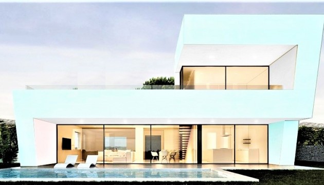 villa moderna en venta en benimeit moraira con vistas al mar