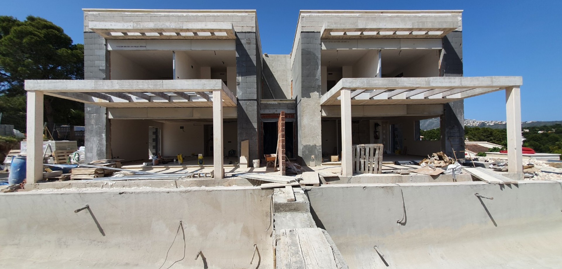 Nouvelle construction - Gekoppelde Villa
 - Moraira - Benimeit