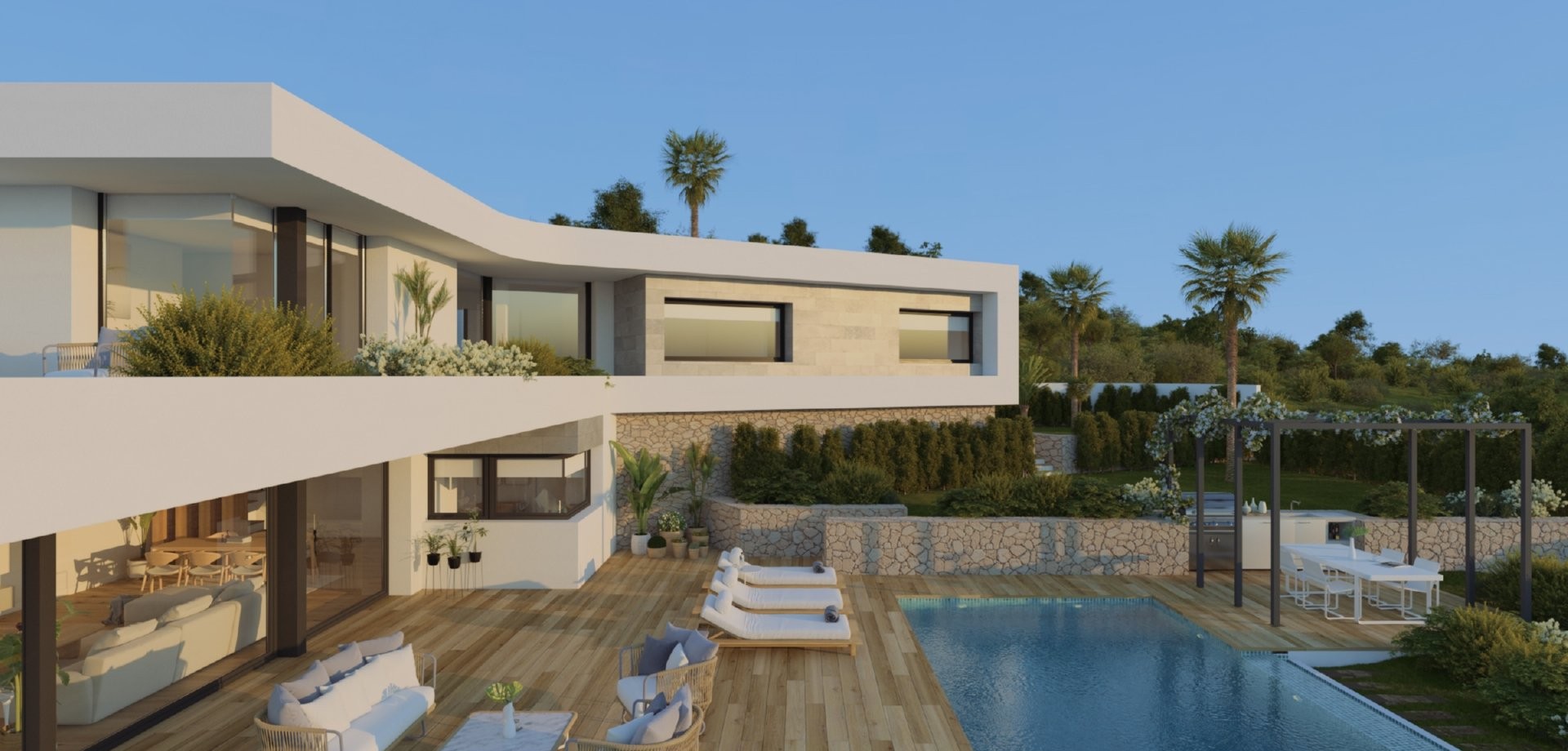 Location longue durée - New build Villa - Cumbre del sol - Cumbre del Sol