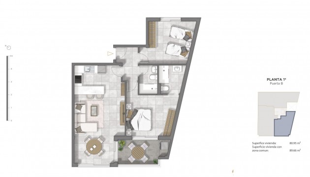 Nouvelle construction - Appartement - Guardamar - Pueblo