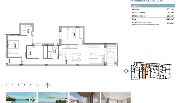 Nouvelle construction - Appartement - Guardamar - Pueblo
