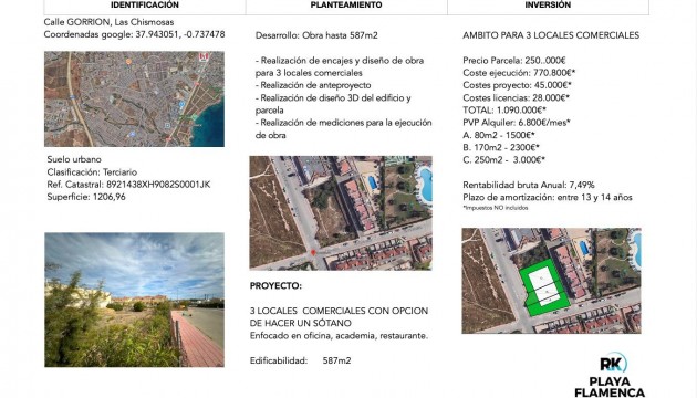 Venta - Plot - Orihuela - La Florida