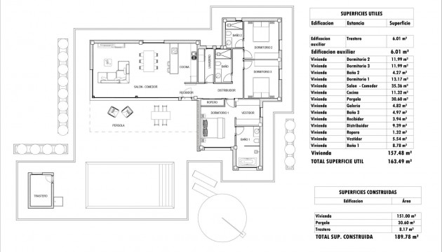 New Build - Villen
 - Aspe - Poligono 19