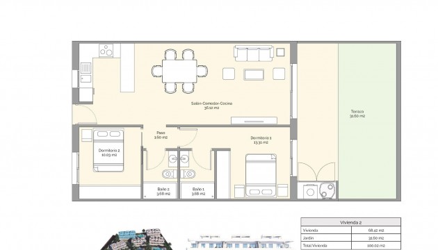 Nouvelle construction - Appartement - Finestrat - Puig Campana Golf