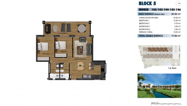 New Build - Apartment - Los Alcazares - La Serena Golf