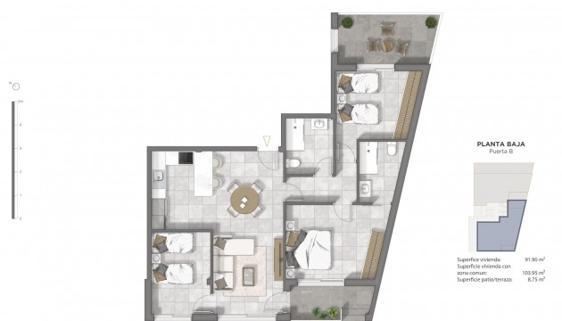New Build - Apartment - Guardamar - Pueblo