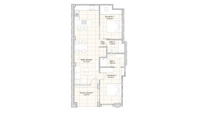 New Build - Apartment - San Javier - pueblo
